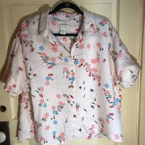 Cynthia Rowley Patterned Button Up